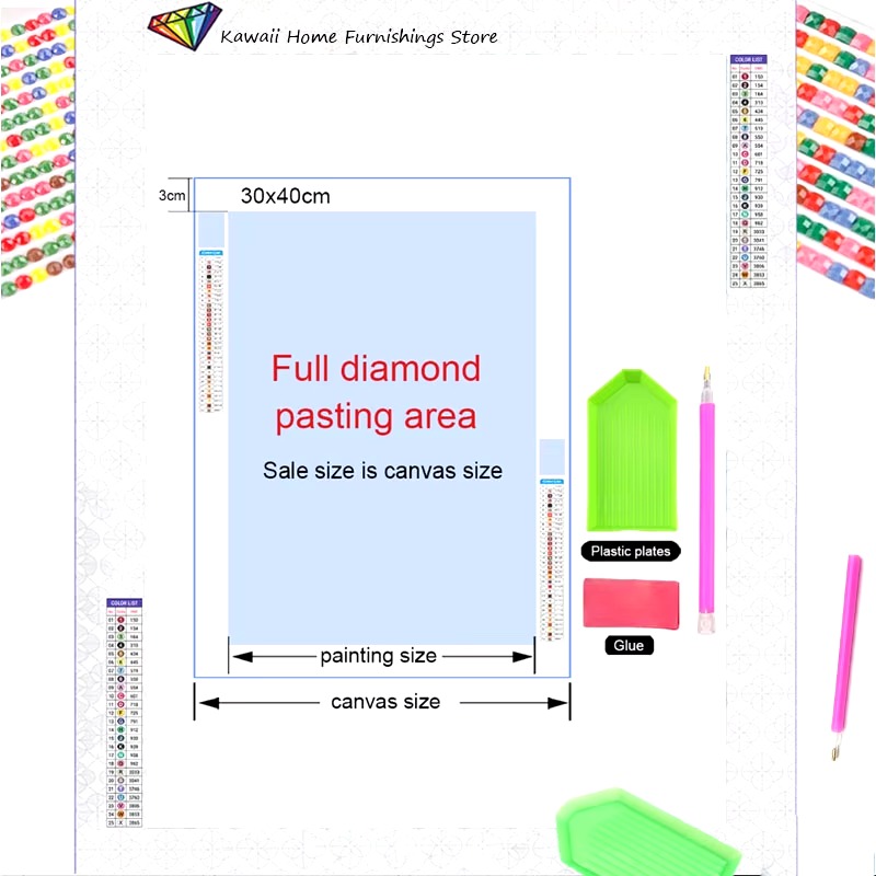 Miniatura 4 de Stitch Sanrio Kuromi-pintura de diamante